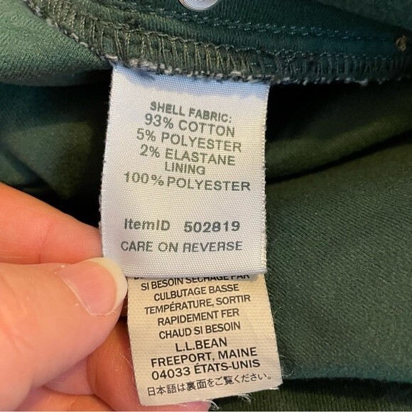 L.L. Bean Fleece Lined Woman's Jeans Classic Fit Straight Leg Size 16R - Picture 9 of 10